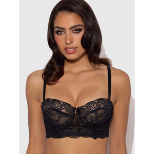 SAVANNAH LACE LONGLINE PUSH UP BALCONETTE BRA